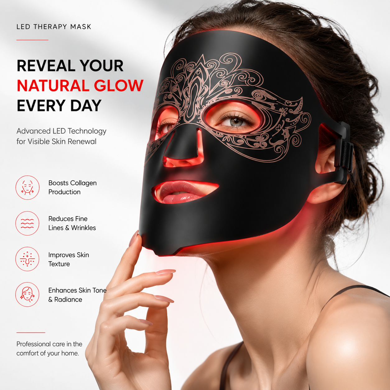 Multi-Spectrum LED Face Mask for Skin Wellness