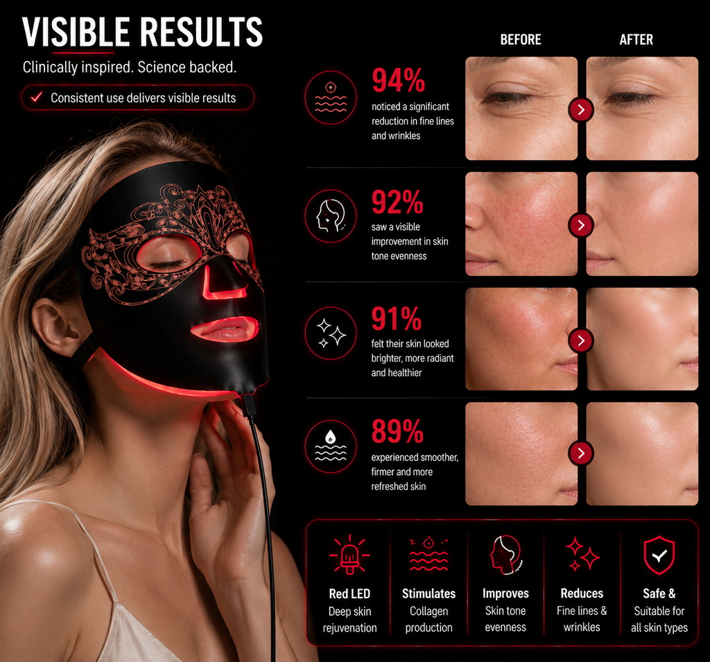 Multi-Spectrum LED Face Mask for Skin Wellness