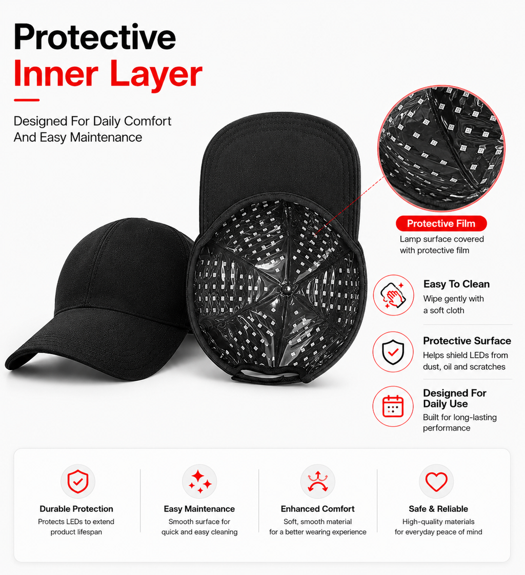 Red Light Therapy Hair Cap for Scalp Wellness
