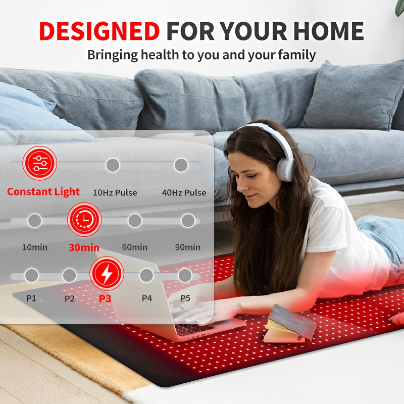 Full Body Red Light Therapy Mat for Recovery